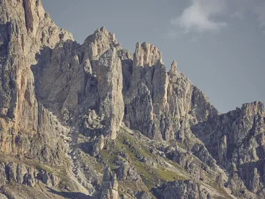 Climbing walls on the Putia South Tyrol