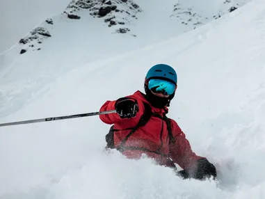 Powder skier kronplatz plan de corones Dolomiti