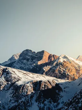 Paesaggio invernale nelle Dolomiti