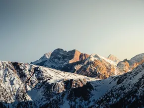 Paesaggio invernale nelle Dolomiti